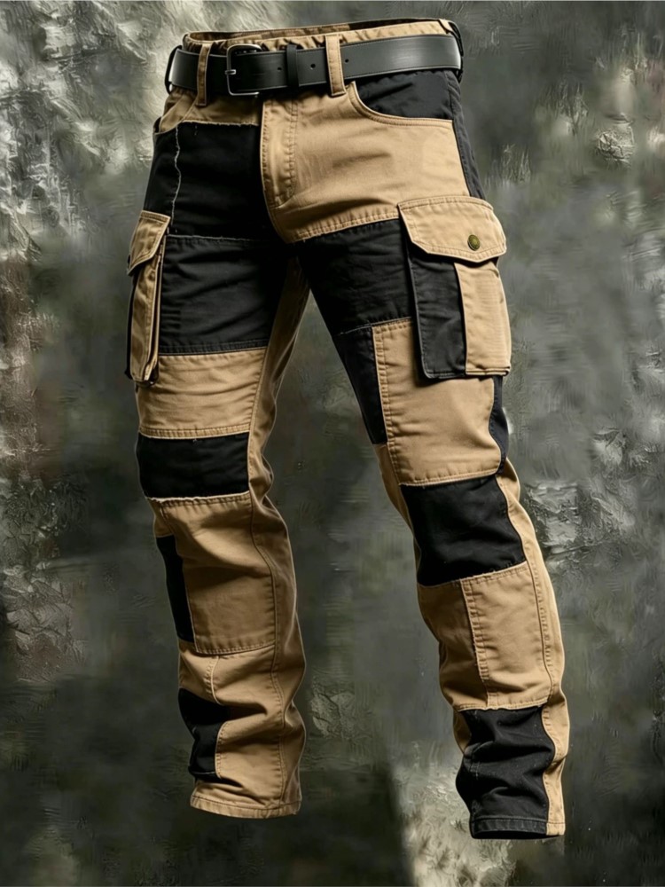 Cargo Pant Wide - Pantalon Cargo en Coton pour Homme,