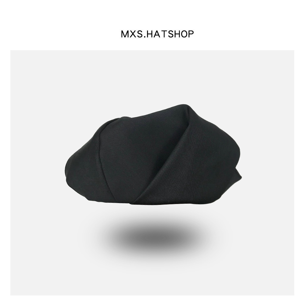 Street Fashion Co - Béret Rétro Style Sombre pour Femme