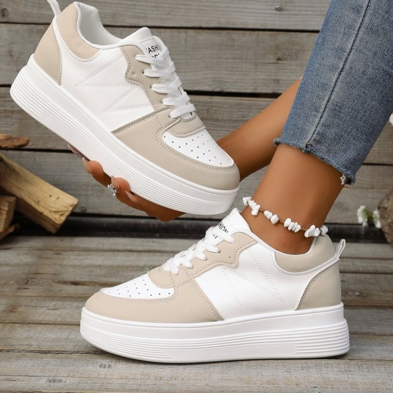 Chunky Sneaker Platform - Baskets compensées pour femmes à bout