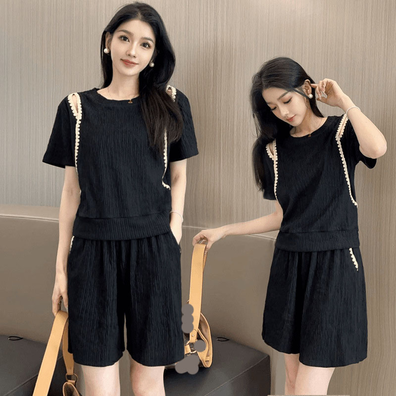 Street Fashion In Korea - Mode coréenne épaules dénudées T-Shirts deux