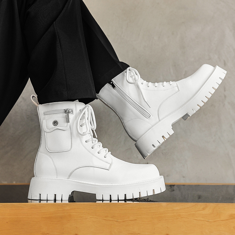 Street Fashion Trends 2025 - 2025 tendance hommes bottes baskets en