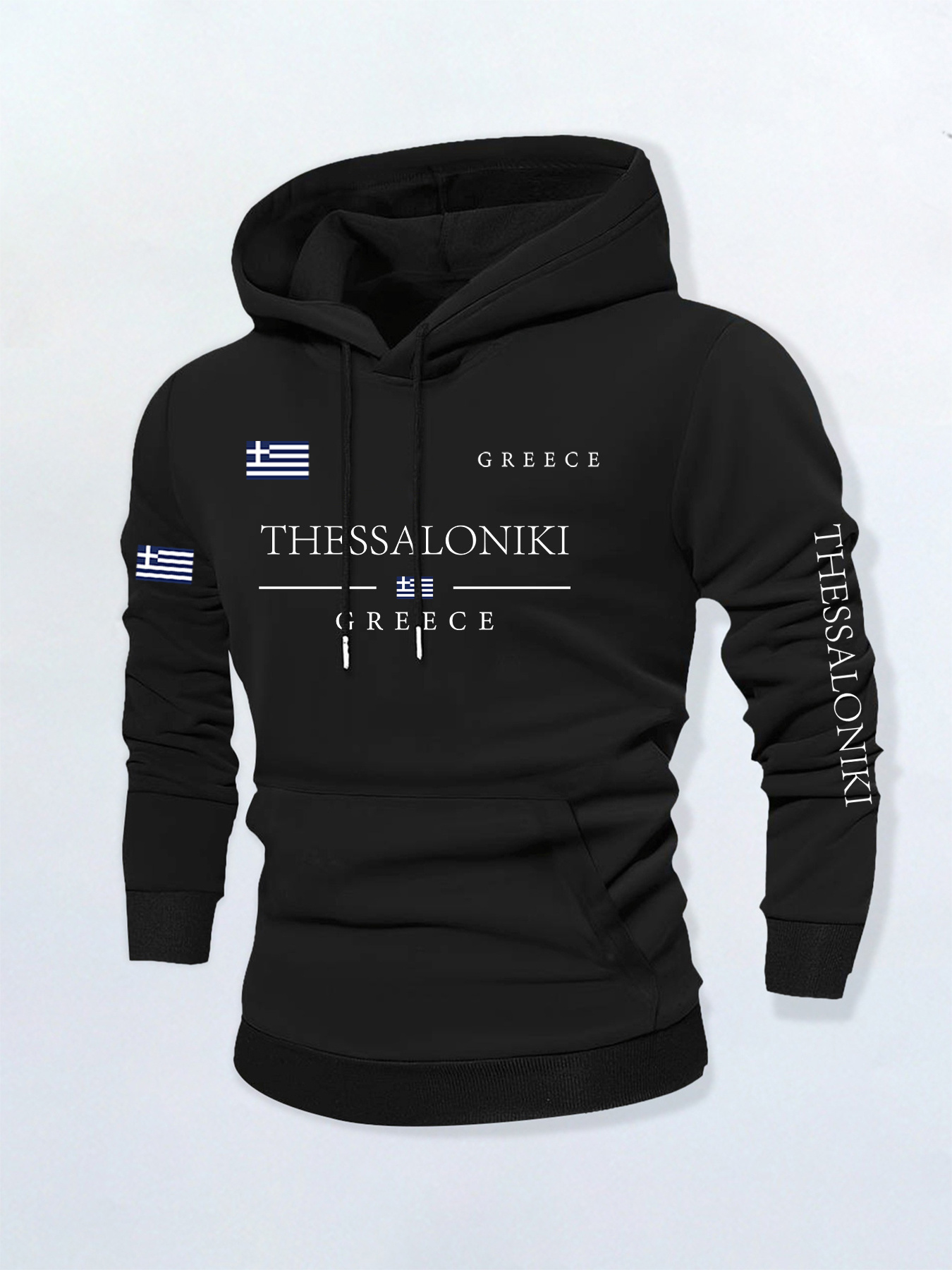 Street Fashion Greece - Sweat-shirt à manches longues pour homme,