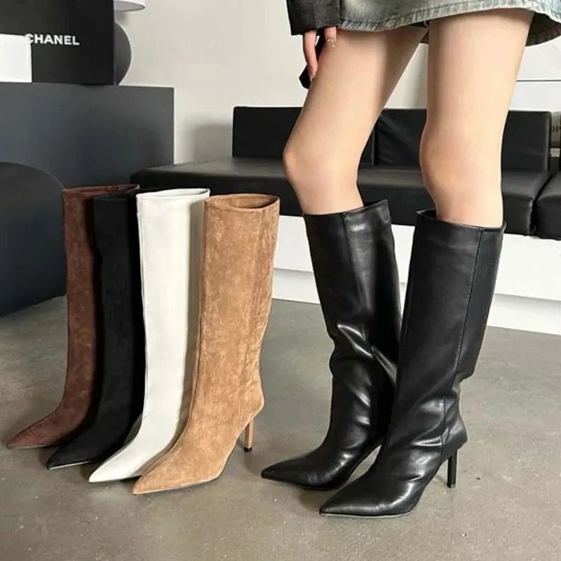 French Street Fashion - Femmes de luxe bottes longues mode