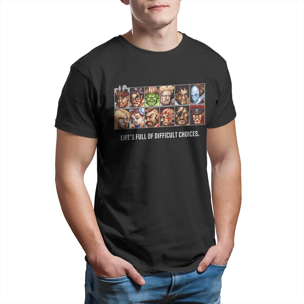 Street Fashion Videos - T-shirt drôle Street Fighter Difficult Choices