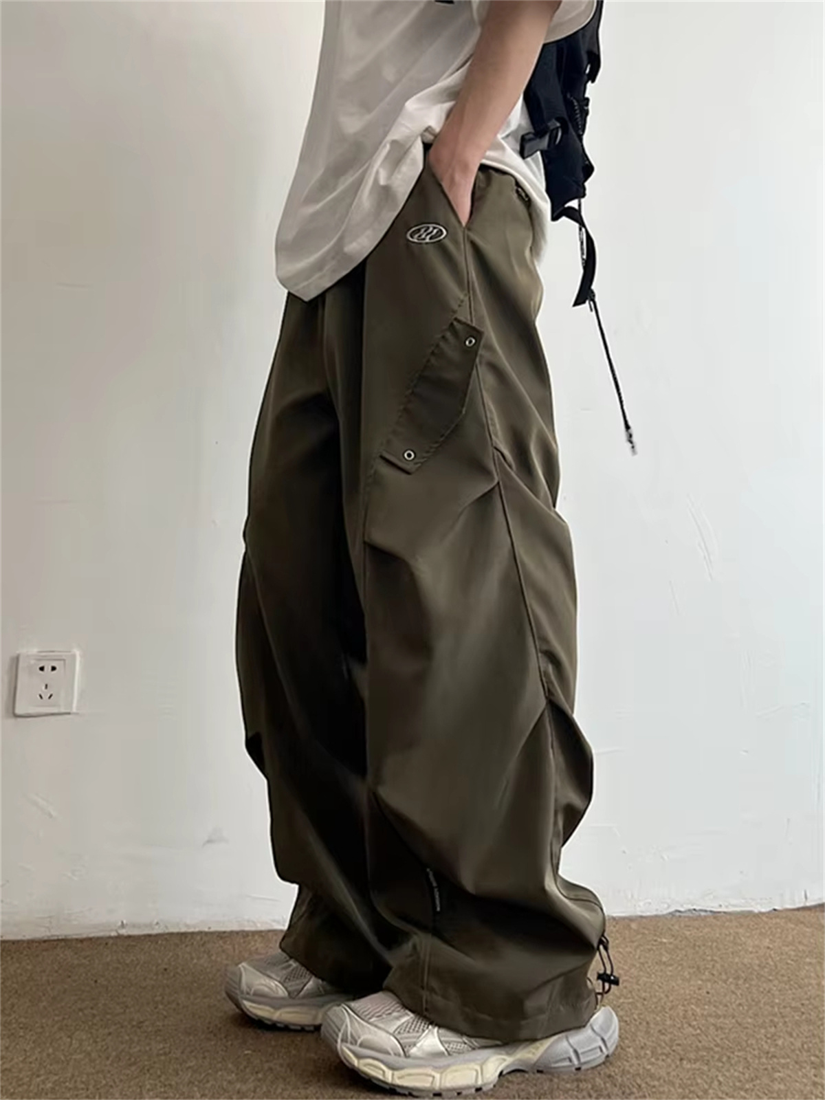 Street Fashion In Korea - Pantalon cargo Techwear pour homme, style