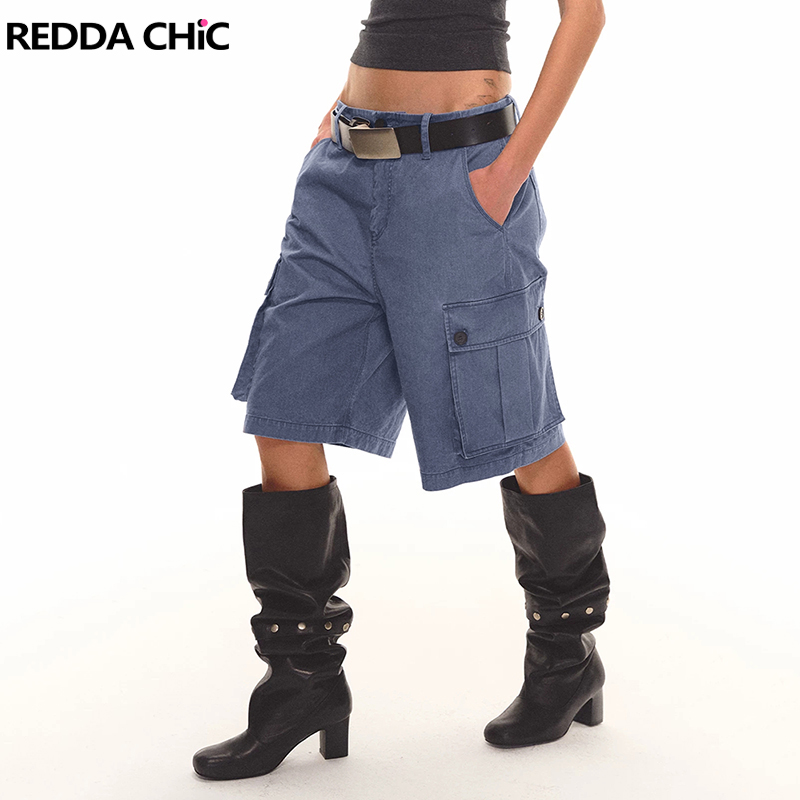 Cargo Pant Wide - REDDACHiC Short en jean cargo pour