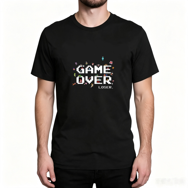 T-shirt graphique Game Over Pi - Street Fashion Videos avis et prix