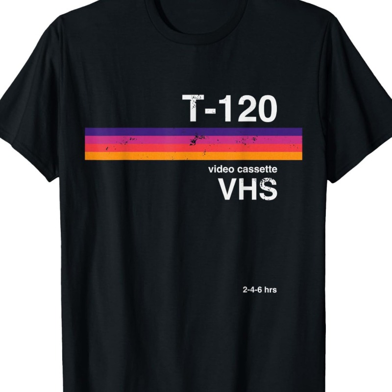 T-shirt à motif vidéo VHS rétr - Street Fashion Videos avis et prix