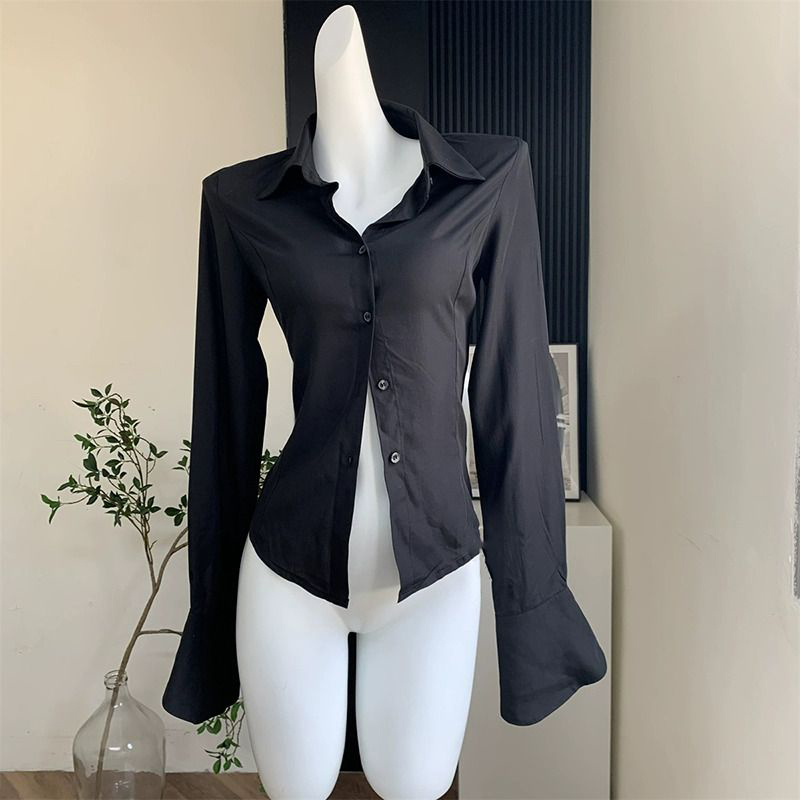 Gidyq-Chemises bandage noires  - Street Fashion In Korea avis et prix