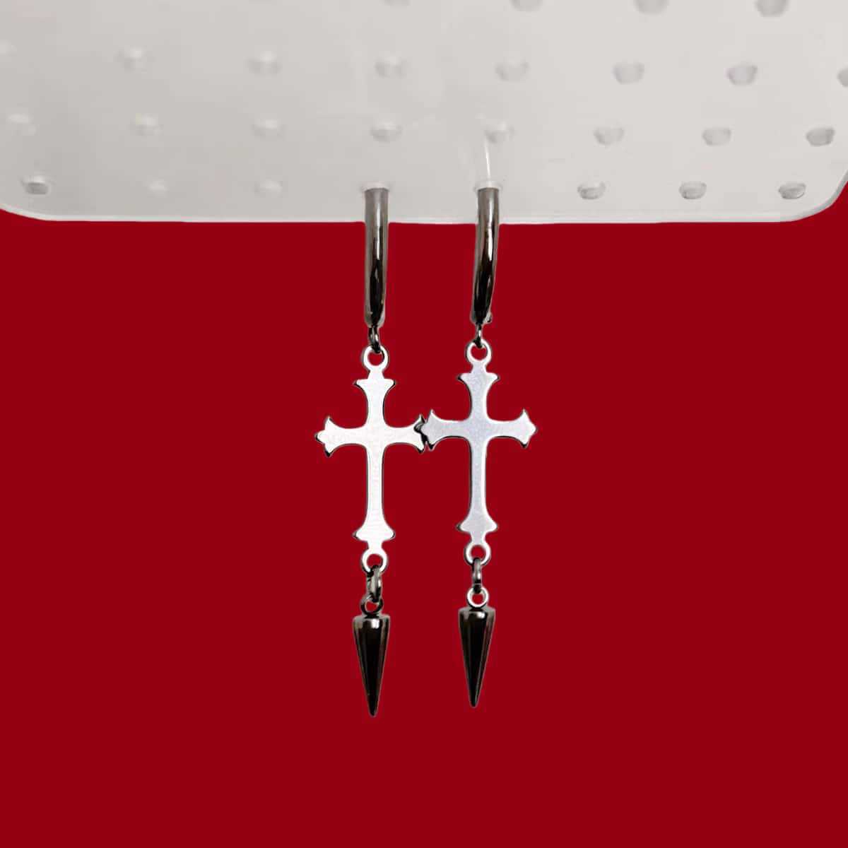 Boucles d'oreilles gothiques f - Street Fashion Taiwan avis et prix