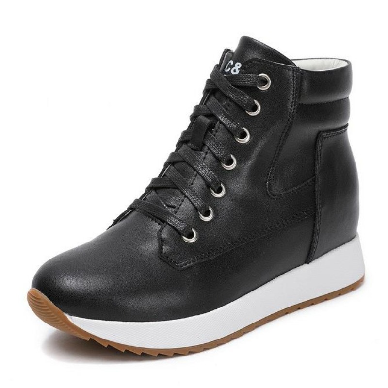 Bottines en cuir véritable pou - Chunky Sneaker Platform avis et prix