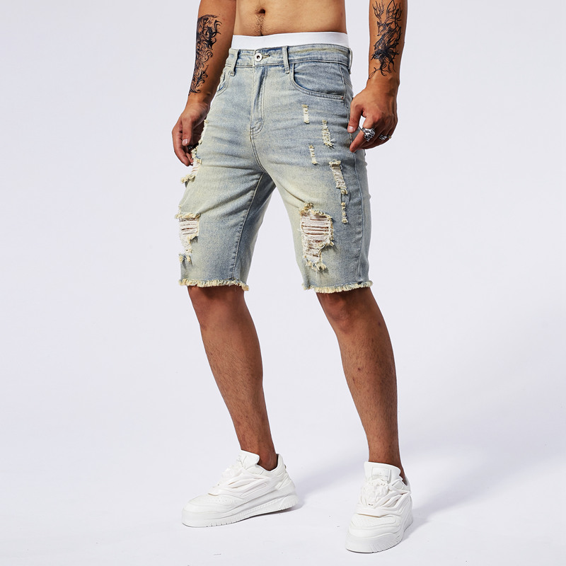 Short en Denim déchiré pour ho - Street Fashion Men 2025 avis et prix