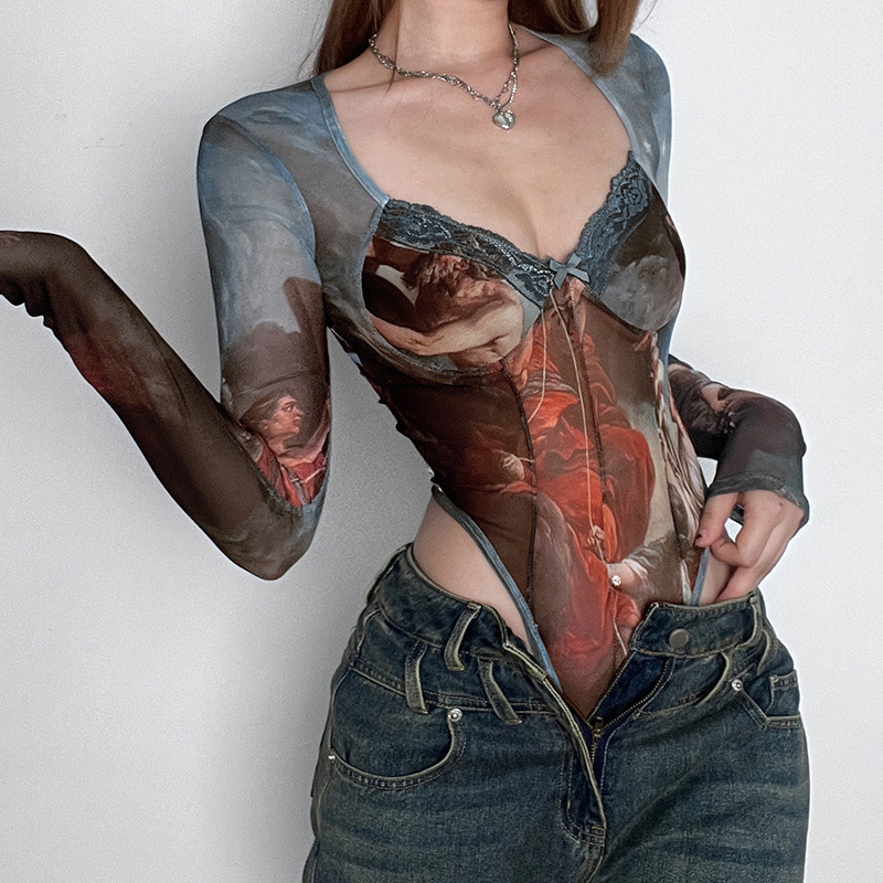 Body Sexy en maille et dentell - Street Fashion Greece avis et prix