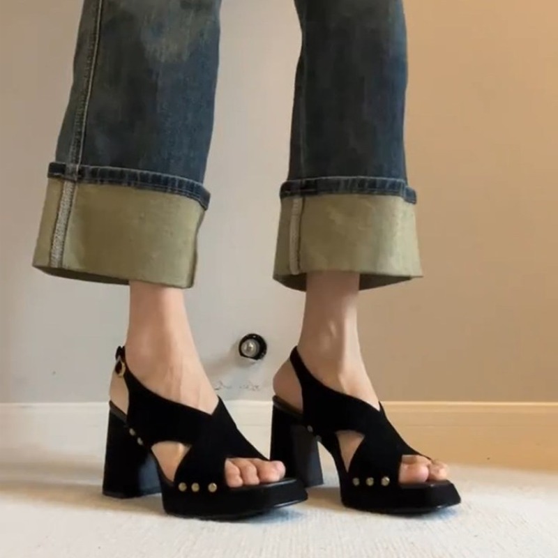 Nouvelles sandales compensées  - Chunky Sneaker Platform avis et prix