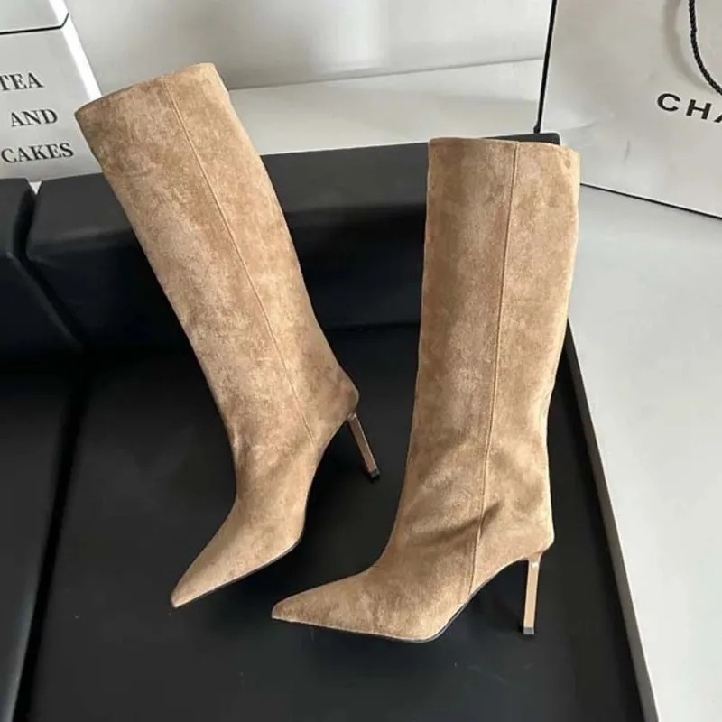 Femmes de luxe bottes longues  - French Street Fashion avis et prix
