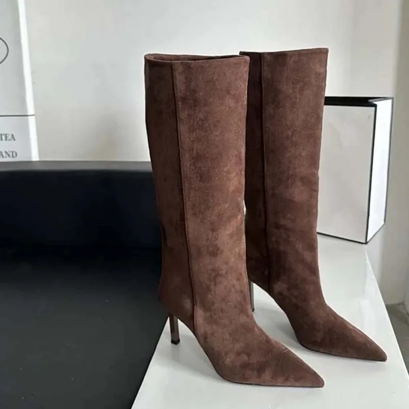 Femmes de luxe bottes longues  - French Street Fashion avis et prix