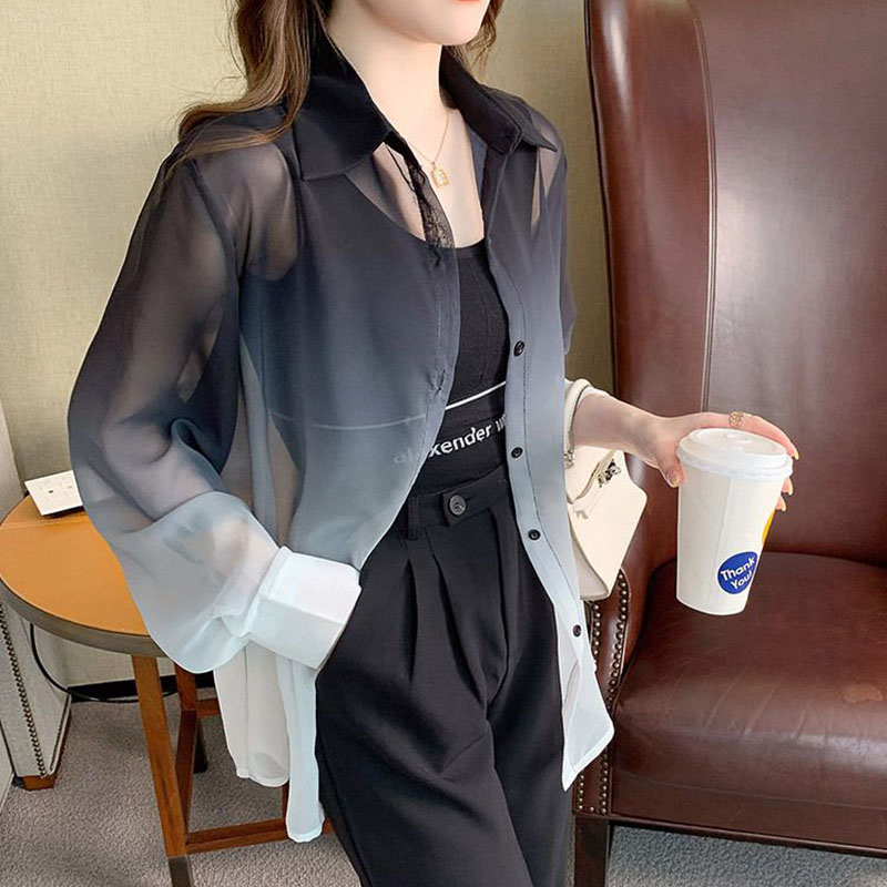 Chemise en mousseline de soie  - Street Fashion In Korea avis et prix