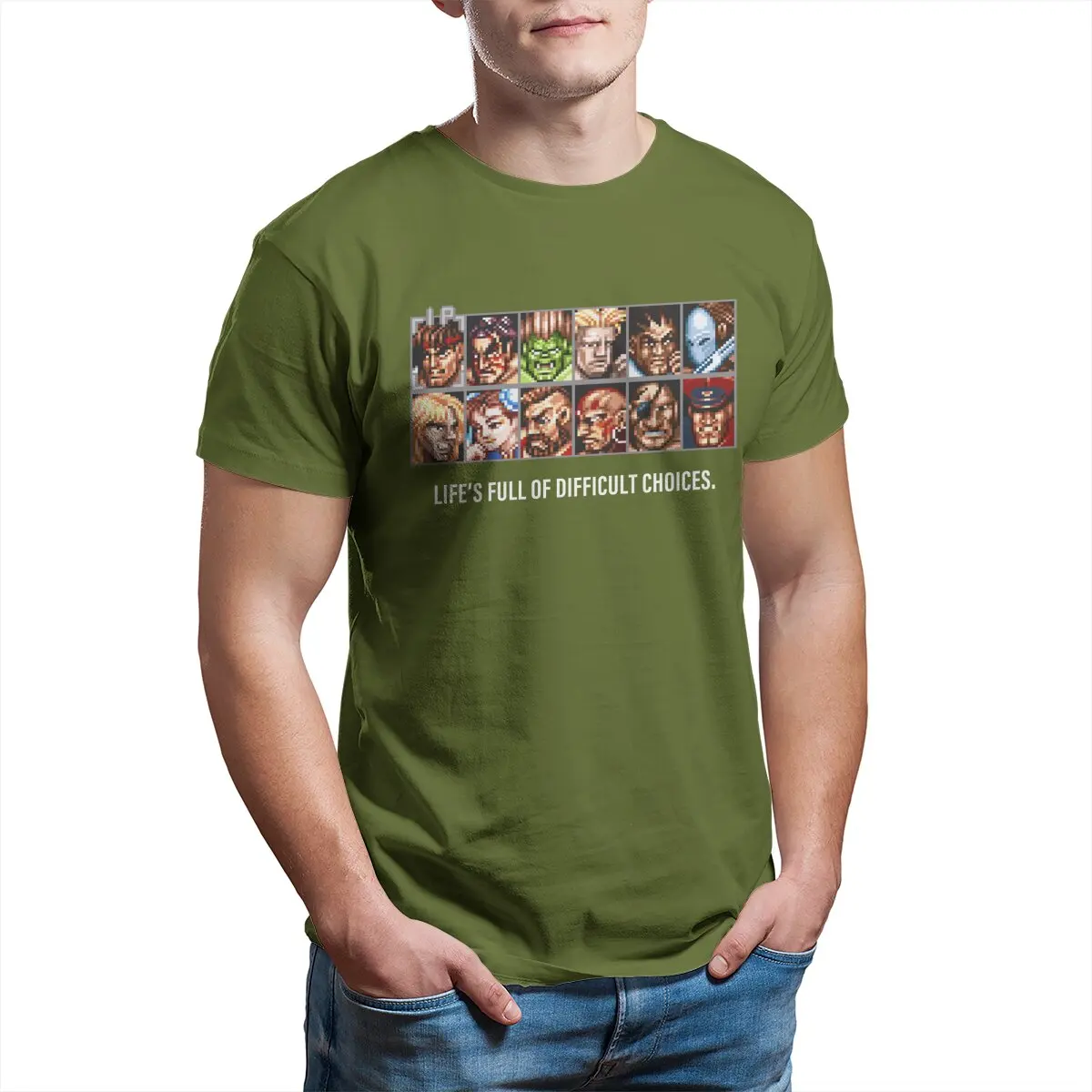 T-shirt drôle Street Fighter D - Street Fashion Videos avis et prix