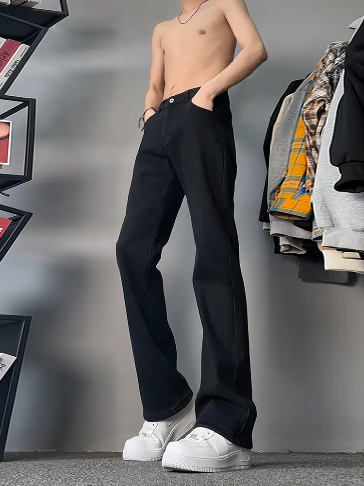 Jean droit doublé polaire noir - Street Fashion Co avis et prix