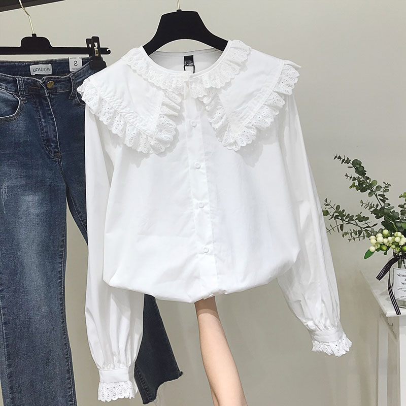 Femmes Chic col claudine chemi - Street Fashion In Korea avis et prix