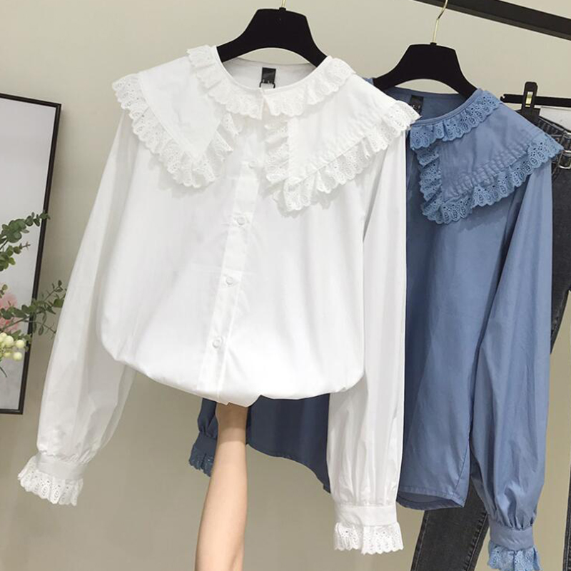 Femmes Chic col claudine chemi - Street Fashion In Korea avis et prix