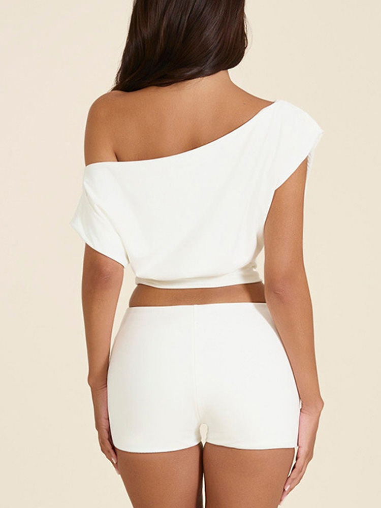 Ensemble deux pièces sexy blan - Street Fashion Co avis et prix