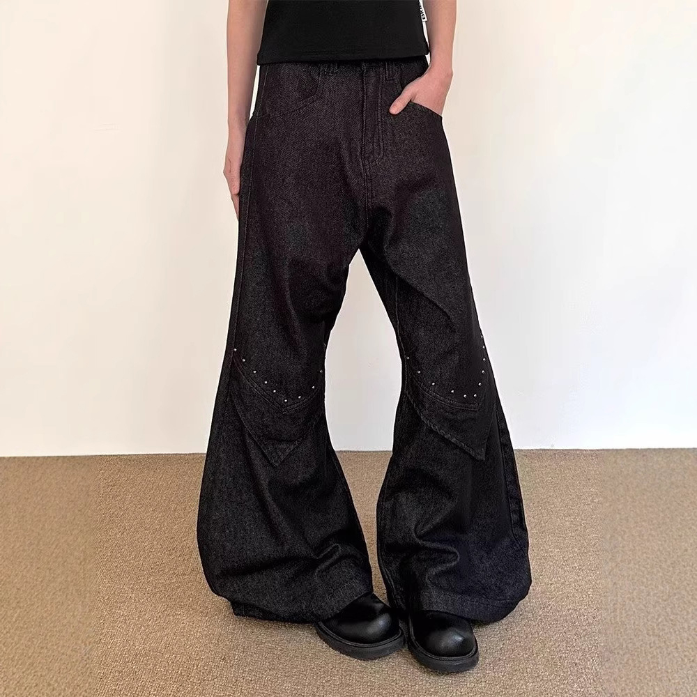 Jean évasé droit pour hommes,  - Street Fashion Trends 2025 avis et prix