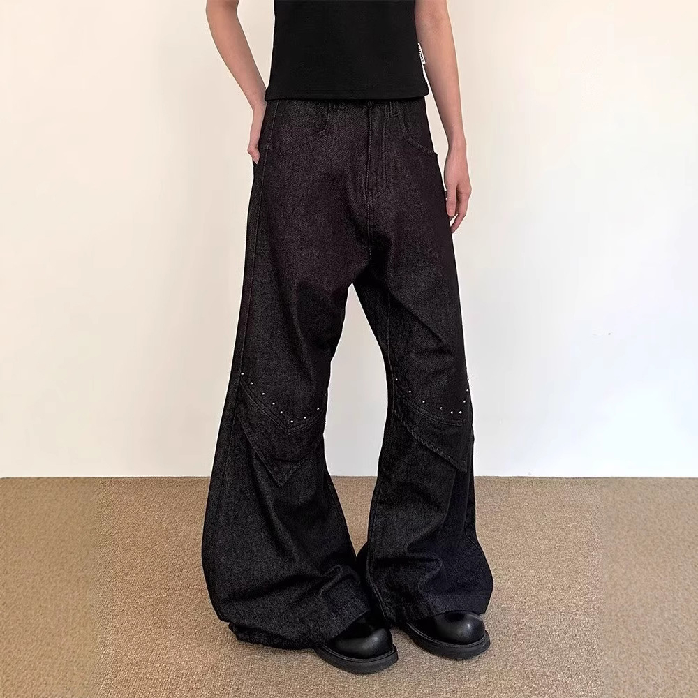 Jean évasé droit pour hommes,  - Street Fashion Trends 2025 avis et prix