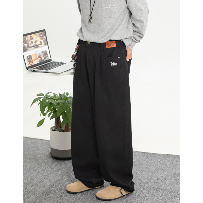 Pantalon de cowboy brodé avec  - Street Fashion Men 2025 avis et prix
