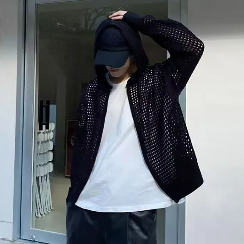 2026 Cardigan tricoté à capuch - Street Fashion In Korea avis et prix