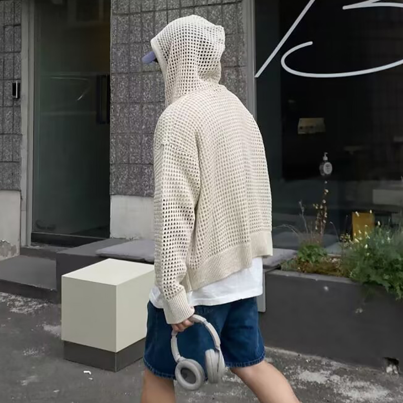 2026 Cardigan tricoté à capuch - Street Fashion In Korea avis et prix