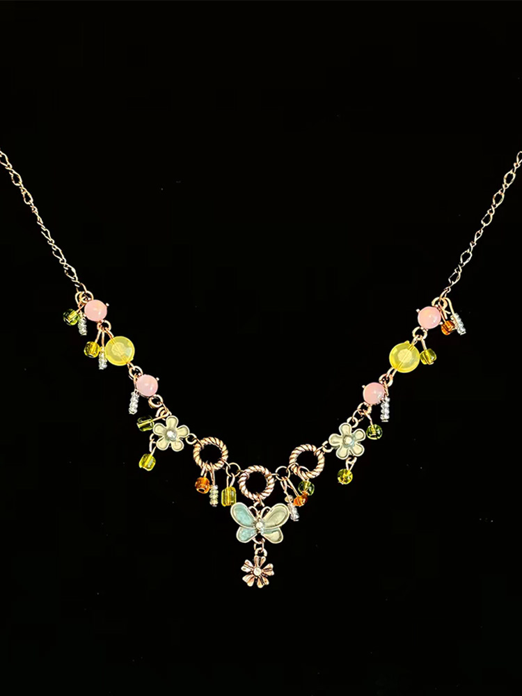 Collier Papillon Fleur pour Fe - Street Fashion Videos avis et prix