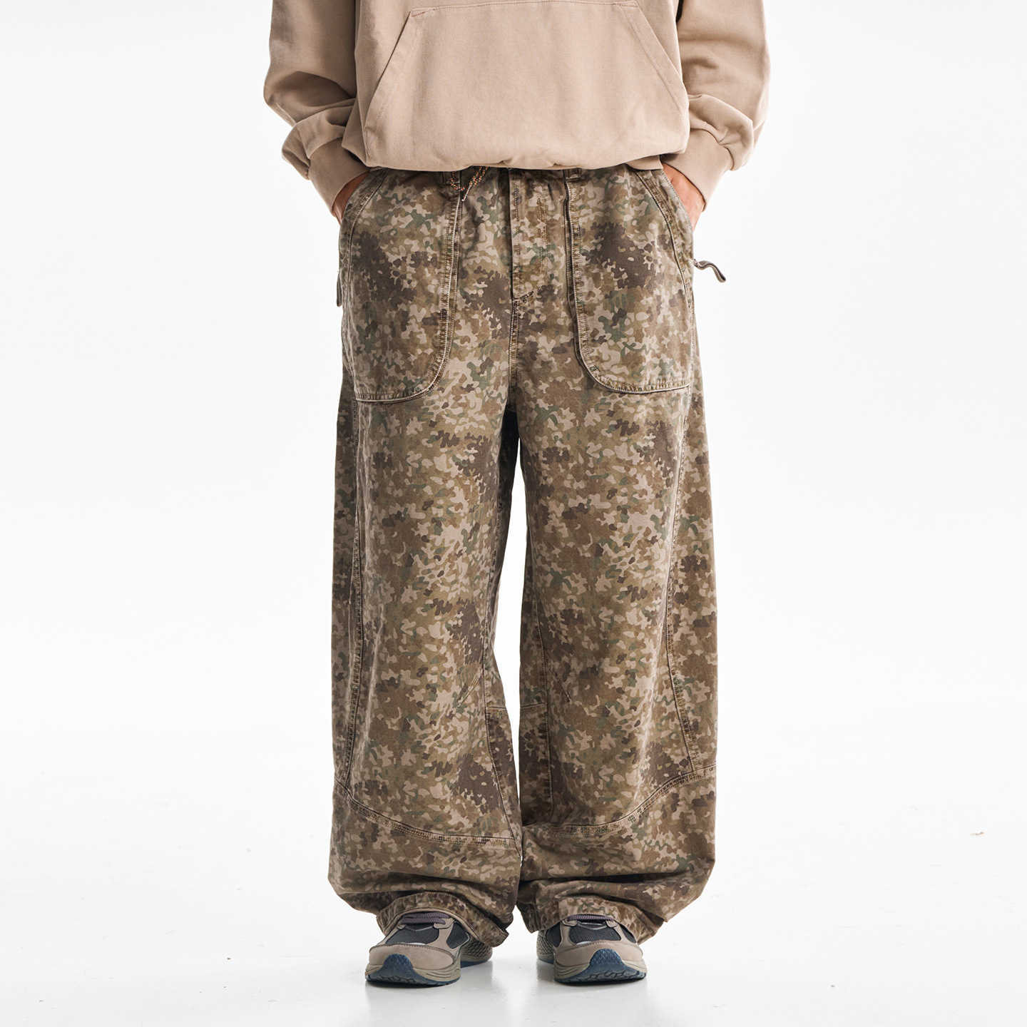 Pantalon cargo en coton imprim - Cargo Pant Wide avis et prix