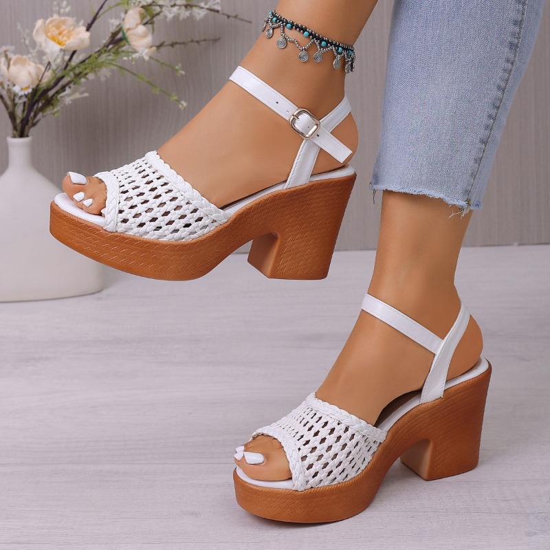 Sandales à talons hauts tressé - Chunky Sneaker Platform avis et prix