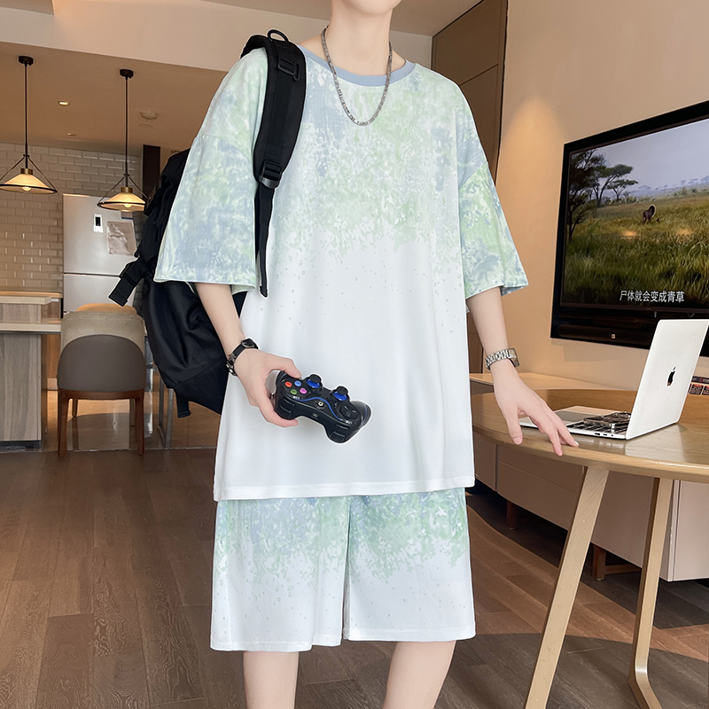 【Top 5-Point Pants】Ensemble T- - Street Fashion Men avis et prix
