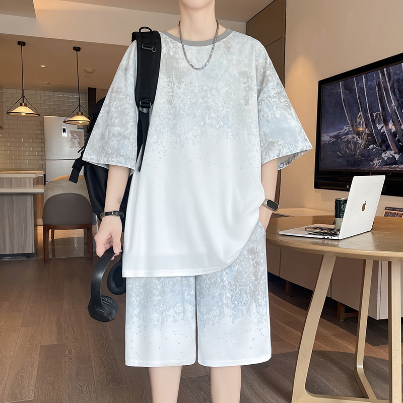 【Top 5-Point Pants】Ensemble T- - Street Fashion Men avis et prix